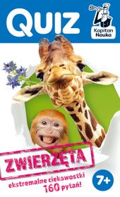 Kapitan Nauka. Quiz Zwierzęta. Autor: Kolasińska Justyna. Dadada.pl Okładka książki Kapitan Nauka. Quiz Zwierzęta