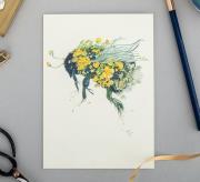 Opakowanie Karnet A064 B6 + koperta Trzmiel