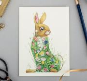 Opakowanie Karnet A082 B6 + koperta Królik na łące