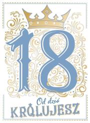 Opakowanie Karnet A5 18 urodziny blue
