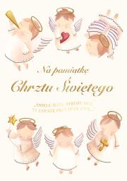 Karnet A5 Chrzest - Aniołki. Wydawca: Henry. Dadada.pl Opakowanie Karnet A5 Chrzest - Aniołki