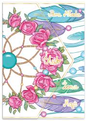 Opakowanie Karnet A5 ślub łapacz snów pionowy z kieszonką