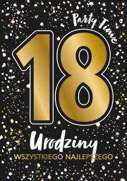 Karnet A5 Urodziny 18 - Glamour black. Wydawca: Henry. Dadada.pl Opakowanie Karnet A5 Urodziny 18 - Glamour black