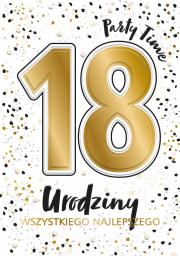 Karnet A5 Urodziny 18 - Glamour white. Wydawca: Henry. Dadada.pl Opakowanie Karnet A5 Urodziny 18 - Glamour white