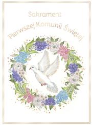 Opakowanie Karnet B6 Komunia Gołąb Majowy