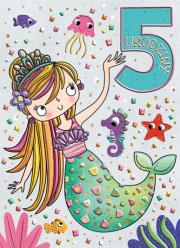 Karnet B6 Urodziny 5 - Syrenka. Wydawca: Henry. Dadada.pl Opakowanie Karnet B6 Urodziny 5 - Syrenka
