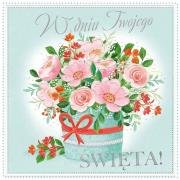 Opakowanie Karnet KW Box kwiatowy