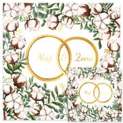 Opakowanie Karnet KWD ślub bawełna