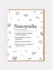 Opakowanie Karnet okolicznościowy Nauczycielka