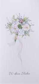 Opakowanie Karnet Ślub - Bukiet