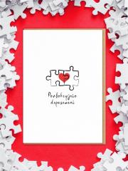 Opakowanie Karnet Walentynki - Perfekcyjnie dopasowani