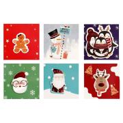 Opakowanie Karnety samoprzylepne 5x5 cm Świąteczne 12szt