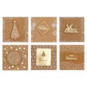 Opakowanie Karnety samoprzylepne 5x5cm Kraft 12szt