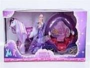 Opakowanie Karoca z koniem chodzącym na baterie i lalką