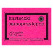 Karteczki samoprzylepne Fluo 38x51mm 100K róż. Wydawca: Ziemia Obiecana. Dadada.pl Opakowanie Karteczki samoprzylepne Fluo 38x51mm 100K róż