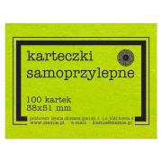 Karteczki samoprzylepne Fluo 38x51mm 100K zielone. Wydawca: Ziemia Obiecana. Dadada.pl Opakowanie Karteczki samoprzylepne Fluo 38x51mm 100K zielone