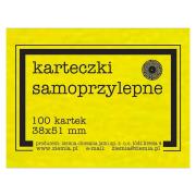 Karteczki samoprzylepne Fluo 38x51mm 100K żółte. Wydawca: Ziemia Obiecana. Dadada.pl Opakowanie Karteczki samoprzylepne Fluo 38x51mm 100K żółte