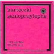 Karteczki samoprzylepne Fluo 75x75mm 100K róż. Wydawca: Ziemia Obiecana. Dadada.pl Opakowanie Karteczki samoprzylepne Fluo 75x75mm 100K róż