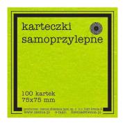 Karteczki samoprzylepne Fluo 75x75mm 100K zieleń. Wydawca: Ziemia Obiecana. Dadada.pl Opakowanie Karteczki samoprzylepne Fluo 75x75mm 100K zieleń
