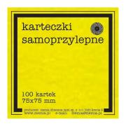Karteczki samoprzylepne Fluo 75x75mm 100K żółte. Wydawca: Ziemia Obiecana. Dadada.pl Opakowanie Karteczki samoprzylepne Fluo 75x75mm 100K żółte