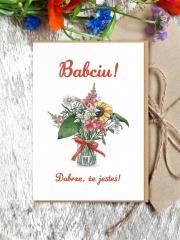 Opakowanie Kartka okolicznościowa BABCIU! DOBRZE, ŻE JESTEŚ!