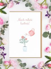 Opakowanie Kartka ślubna NIECH MIŁOŚĆ KWITNIE