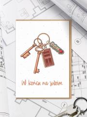 Opakowanie Kartka z okazji nowego mieszkania / W KOŃCU NA SWOIM