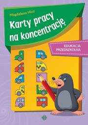 Okładka książki Karty pracy na koncentrację edukacja przedszkolna