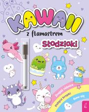 Kawaii z flamastrem. Słodziaki. Autor: Klempas Patrycja. Dadada.pl Okładka książki Kawaii z flamastrem. Słodziaki