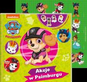 kcje w Psimburgu. Psi Patrol. Opowiadania z naklejkami. Autor: Opracowanie zbiorowe. Dadada.pl Okładka książki kcje w Psimburgu. Psi Patrol. Opowiadania z naklejkami