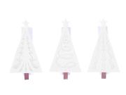 Opakowanie Klamerka drewniana BN choinka biała 4.5cm 9szt