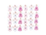 Opakowanie Klamerka drewniana kalendarz adwentowy aniołki