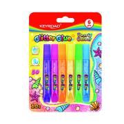 Opakowanie Klej brokatowy KEYROAD 6 kolorów perłowych