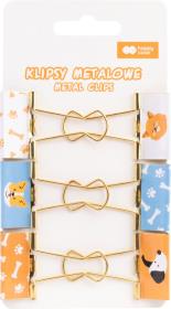 Opakowanie Klipsy metalowe CAT&DOG Happy Color 6 szt.