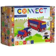 Opakowanie Klocki Connect - Autobus / Auto z naczepą M TREFL