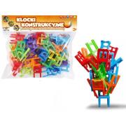 Klocki konstrukcyjne krzesła 72el. Wydawca: Trifox. Dadada.pl Opakowanie Klocki konstrukcyjne krzesła 72el