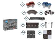 Opakowanie Klocki magnetyczne Tor 70el czarny + 2 auta