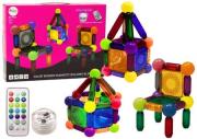 Klocki magnetyczne z podświetleniem 32el. Wydawca: Leantoys. Dadada.pl Opakowanie Klocki magnetyczne z podświetleniem 32el