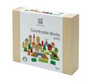 Klocki na wsi zabawki drewniane. Wydawca: Plan toys. Dadada.pl Opakowanie Klocki na wsi zabawki drewniane