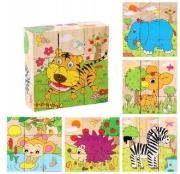 Opakowanie Klocki obrazkowe drewniane