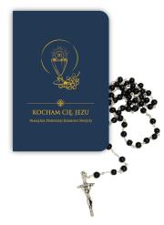 Kocham Cię Jezu. Pamiątka I Komunii Św. + różaniec. Autor: Bryl Damian. Dadada.pl Okładka książki Kocham Cię Jezu. Pamiątka I Komunii Św. + różaniec