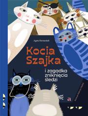 Kocia Szajka i zagadka zniknięcia śledzi. Autor: Romaniuk Agata. Dadada.pl Okładka książki Kocia Szajka i zagadka zniknięcia śledzi