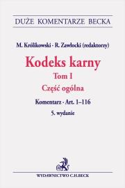 Okładka książki Kodeks karny część ogólna komentarz