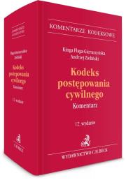 Okładka książki Kodeks postępowania cywilnego. Komentarz