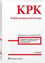 Okładka książki Kodeks postępowania karnego. Przepisy