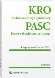 Okładka książki Kodeks rodzinny i opiekuńczy. Prawo o aktach stanu cywilnego