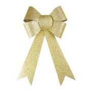 Opakowanie Kokarda brokatowa duża zlota