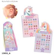 Opakowanie Kolczyki samoprzylepne Jednorożec Ylvi 1szt.mix 13052A