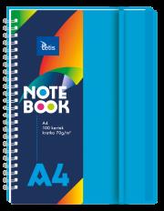 Opakowanie Kołonotatnik A4/100K kratka PP niebieski