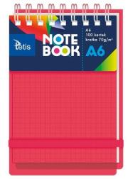 Opakowanie Kołonotatnik A6/100K kratka PP czerwony